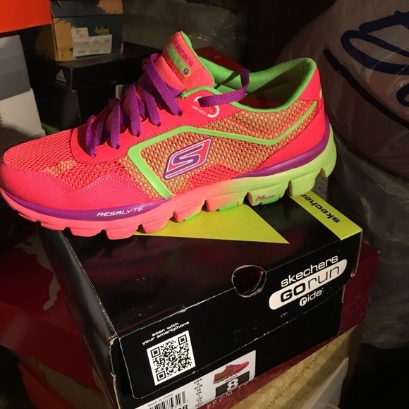 rainbow colored skechers